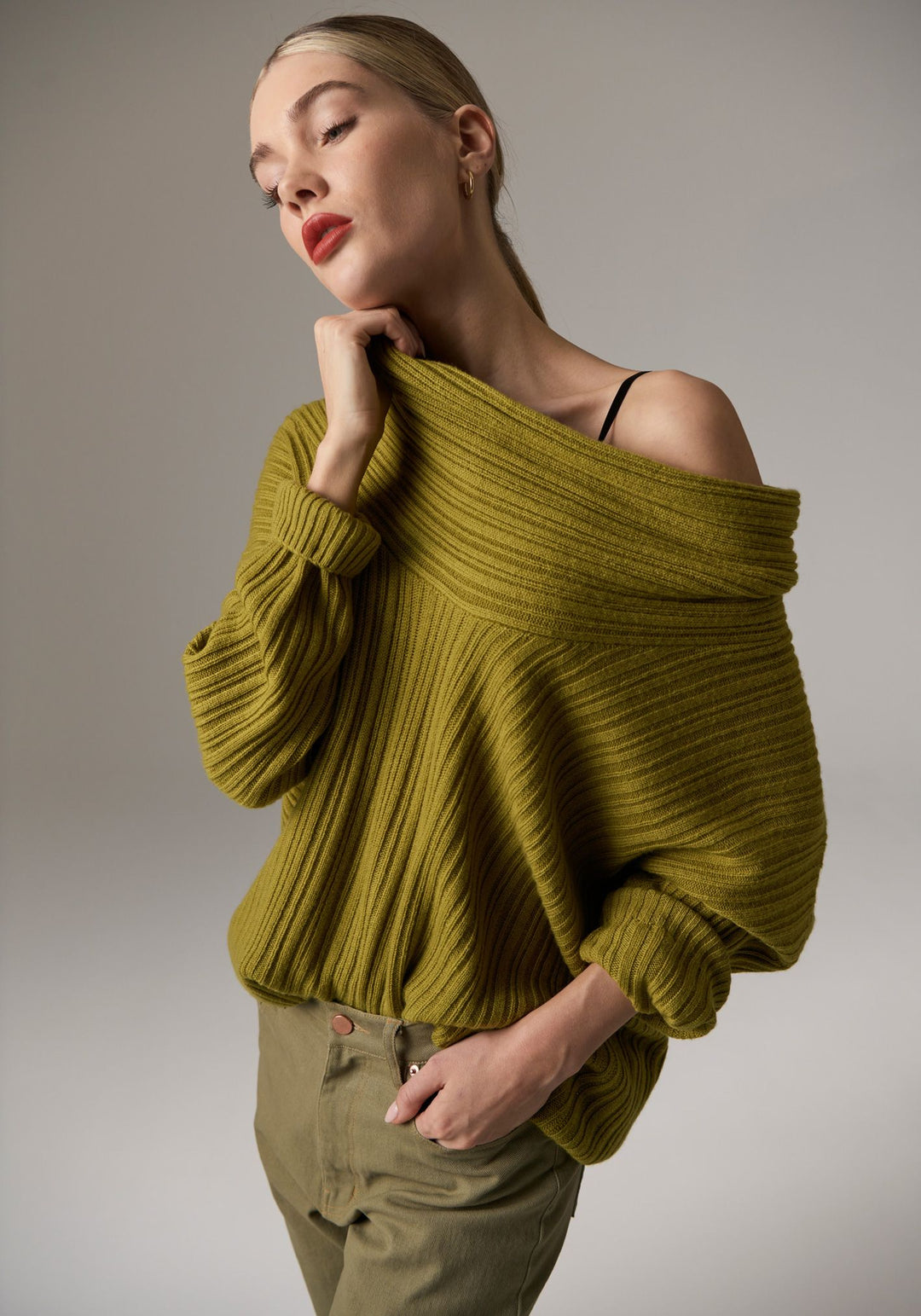 Pol Utopia Scoop Neck Knit - Zest - Shop 9