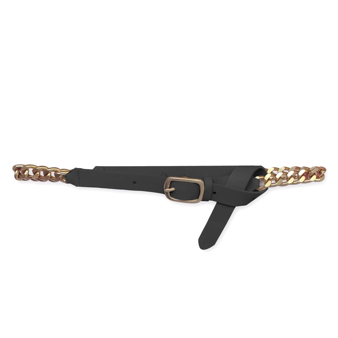 Kathryn Wilson Chain Belt - Black Calf - Shop 9