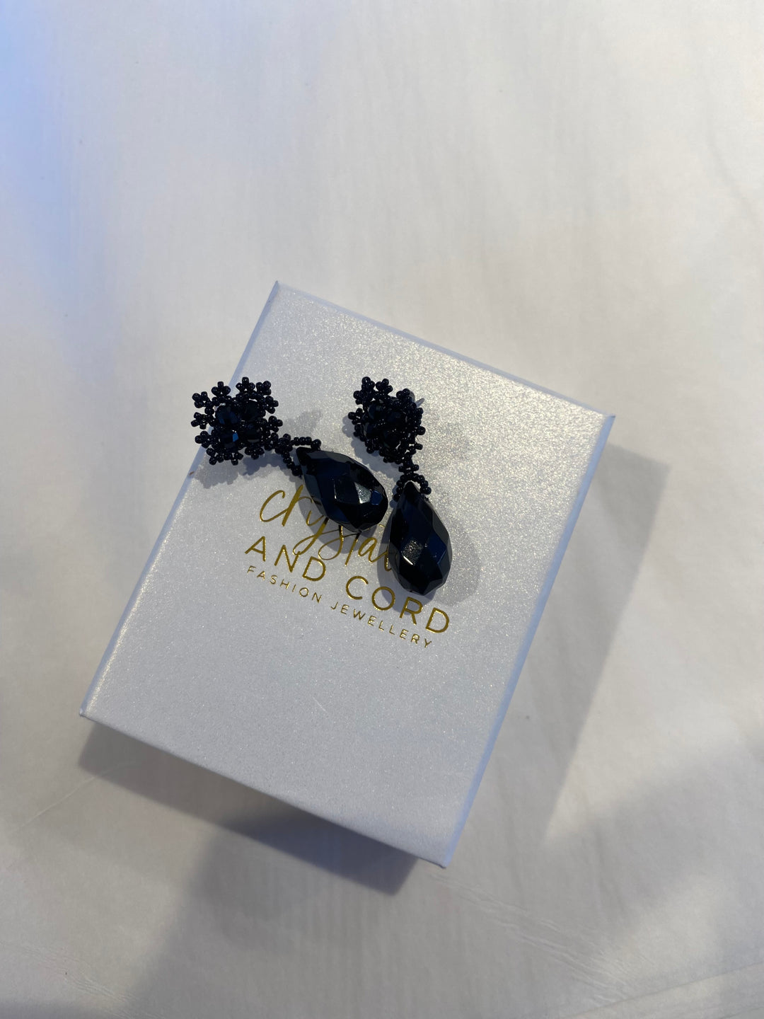 Crystal and Cord Aurelie Earrings