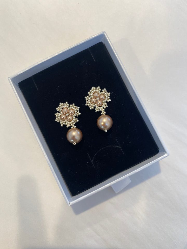 Crystal and Cord Colette Earrings
