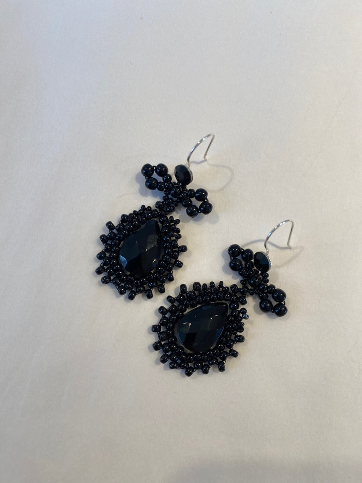 Crystal and Cord Elowen Earrings