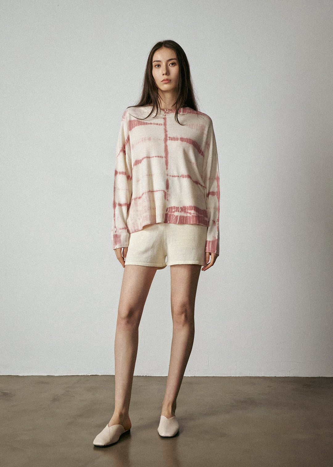 Aleger N.2122D Fine Knit Dye Summer V-Neck - Shop 9