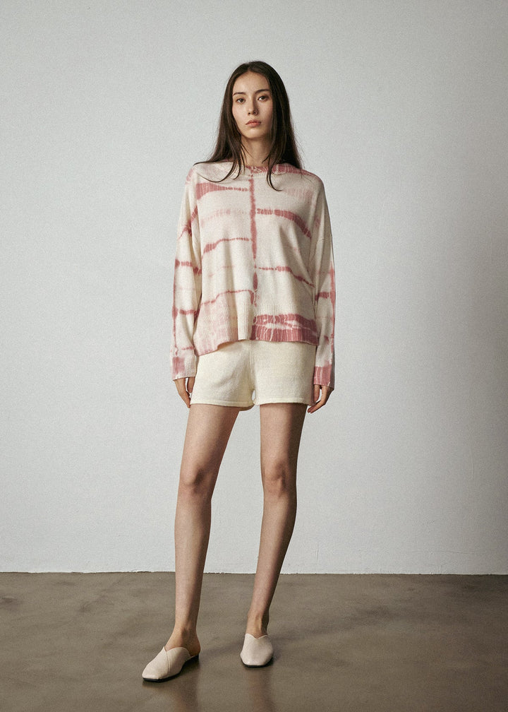 Aleger N.2122D Fine Knit Dye Summer V-Neck - Shop 9