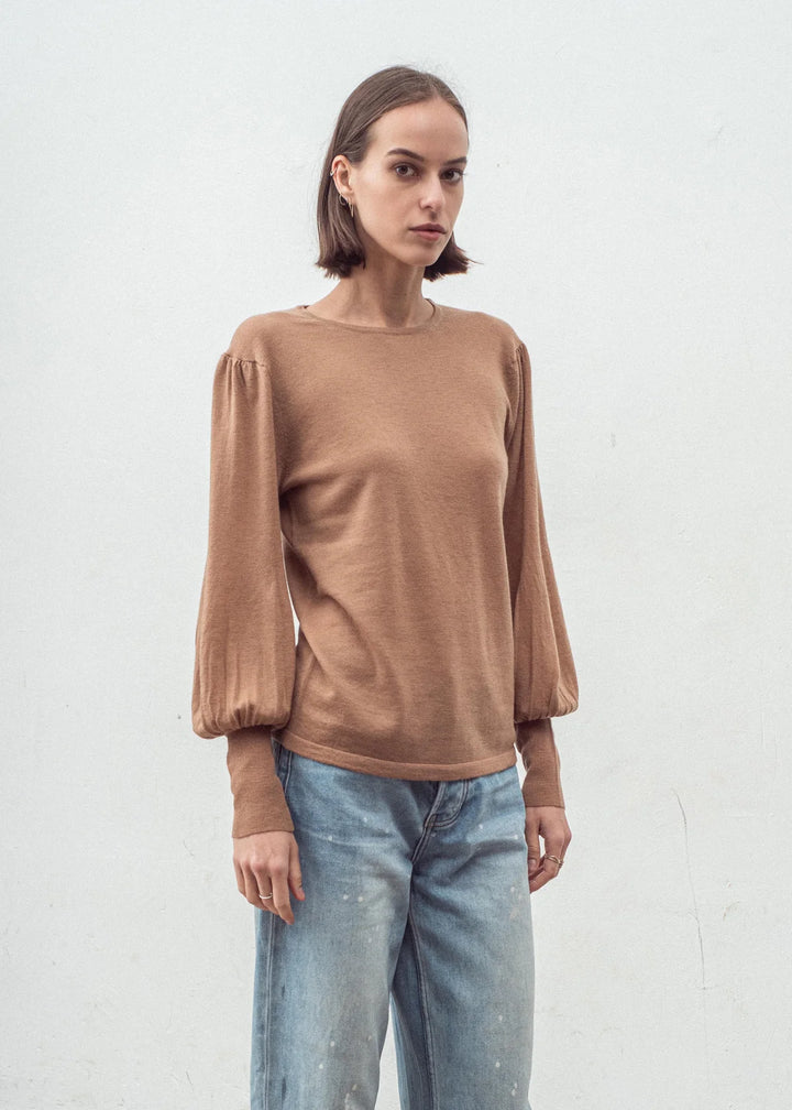 Aleger N.33 Cashmere Blend Bell Sleeve - Spice - Shop 9