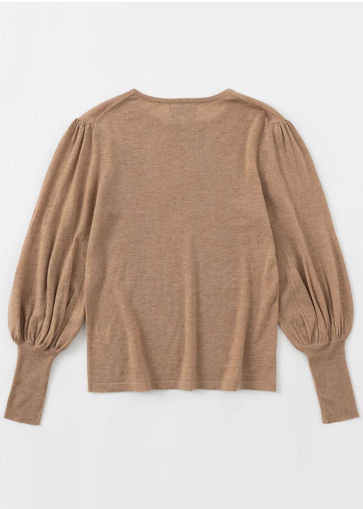 Aleger N.33 Cashmere Blend Bell Sleeve - Spice - Shop 9