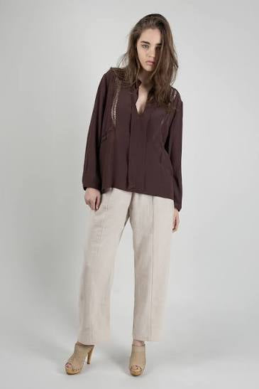 Knuefermann Lattice Shirt Port Silk - Shop 9