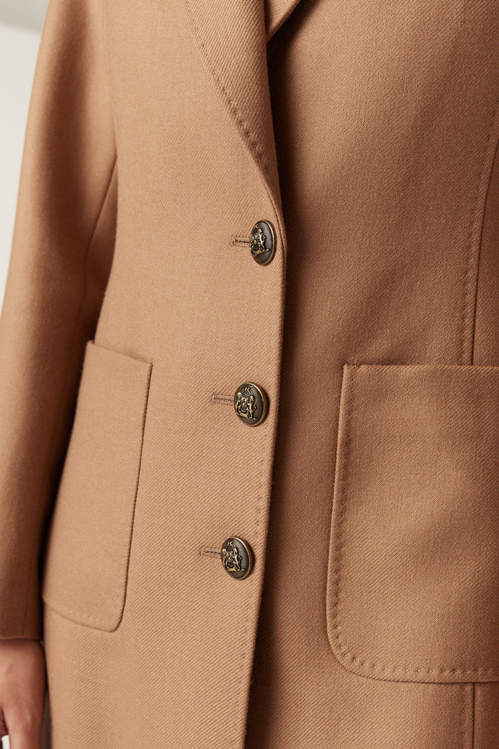 Cable Melbourne August Wool Coat - Camel - Shop 9