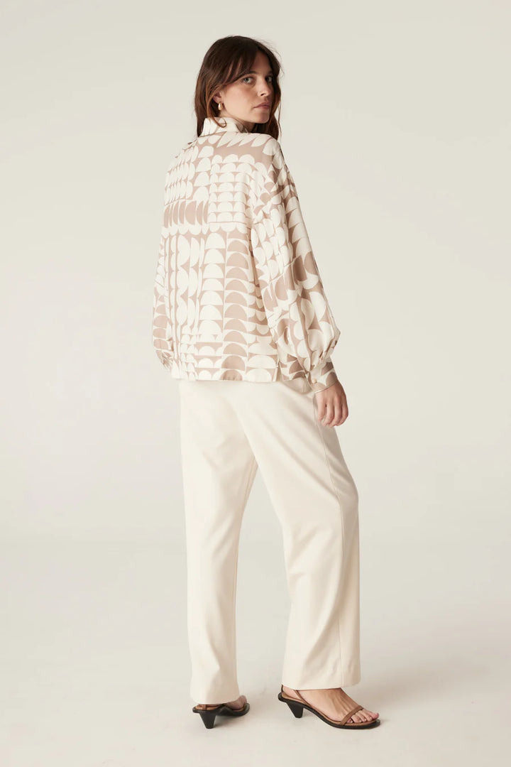 Cable Melbourne Dune Blouse - Half Moon Print - Shop 9