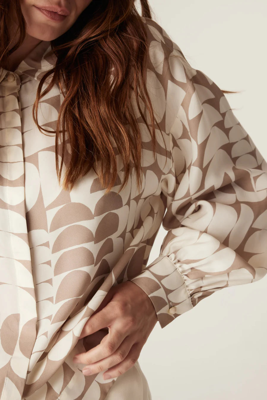 Cable Melbourne Dune Blouse - Half Moon Print - Shop 9