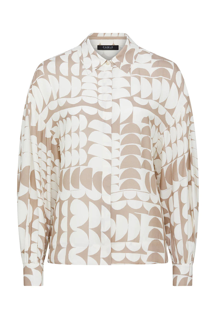 Cable Melbourne Dune Blouse - Half Moon Print - Shop 9