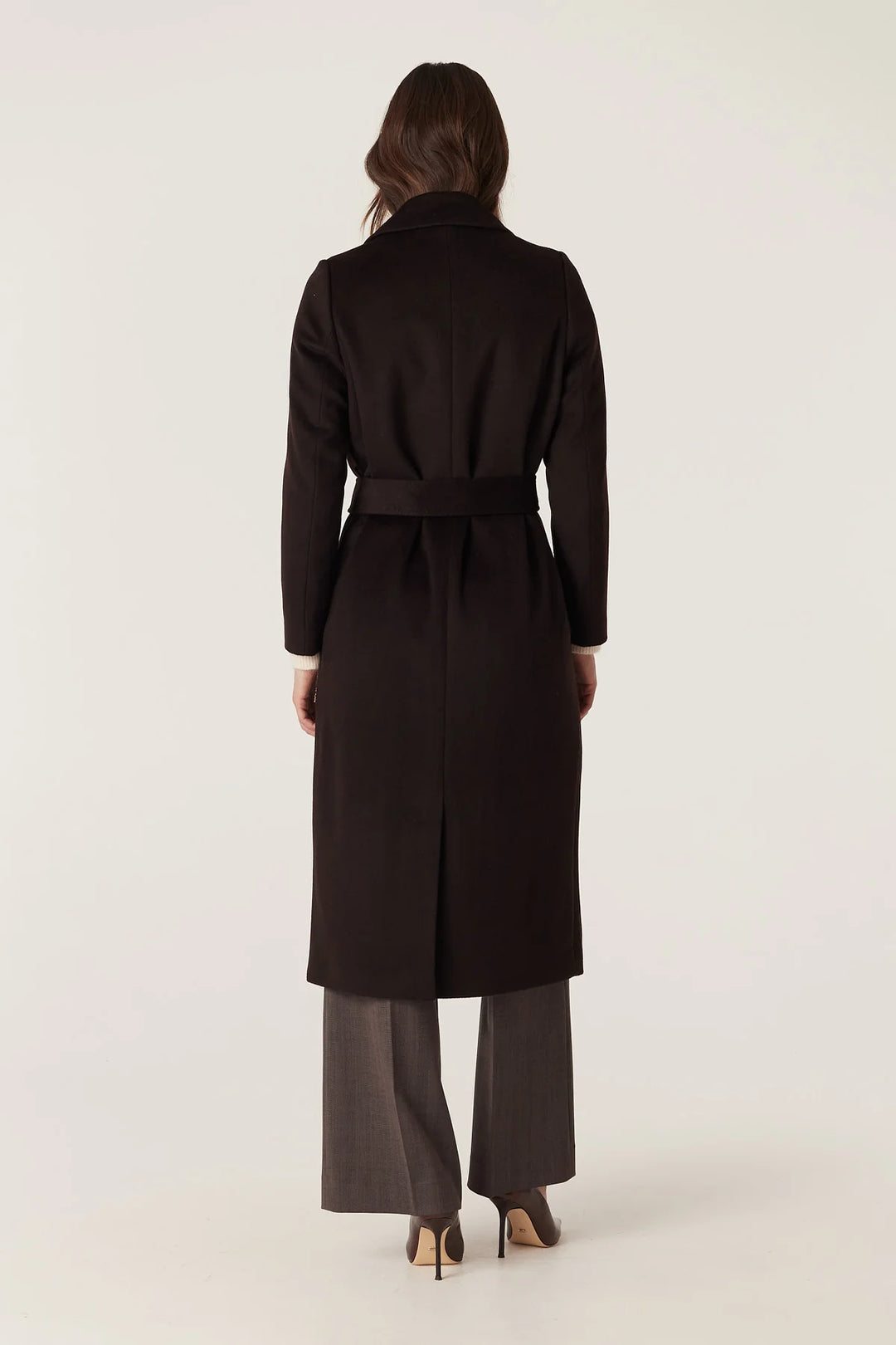 Cable Melbourne Evans Wool Coat - Espresso