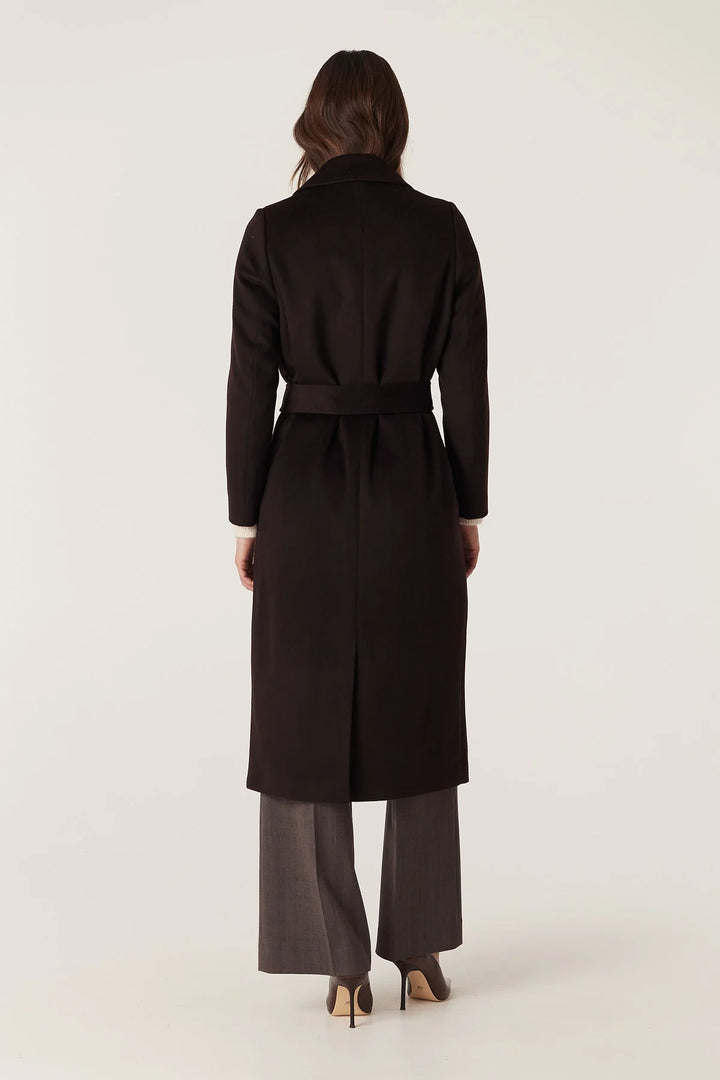 Cable Melbourne Evans Wool Coat - Espresso