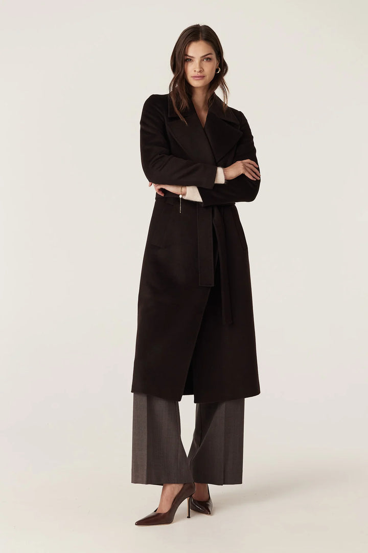 Cable Melbourne Evans Wool Coat - Espresso