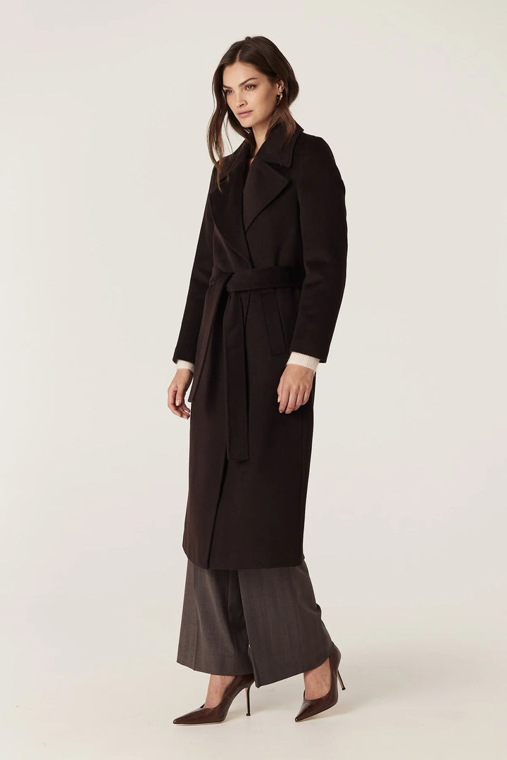 Cable Melbourne Evans Wool Coat - Espresso