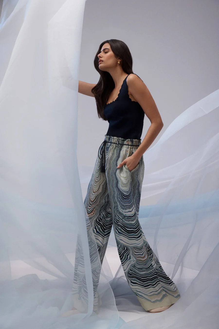Cable Melbourne Maxime Pant - Shell Print - Shop 9