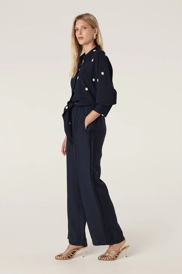 Cable Melbourne Muse Blouse - Navy Spot - Shop 9