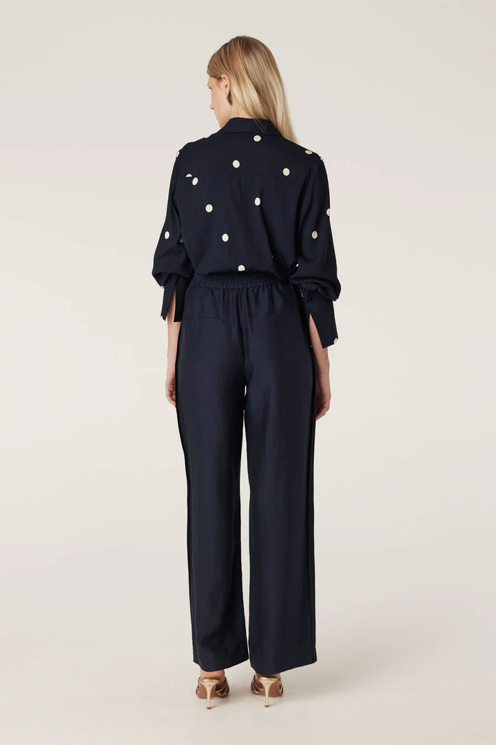 Cable Melbourne Muse Blouse - Navy Spot - Shop 9