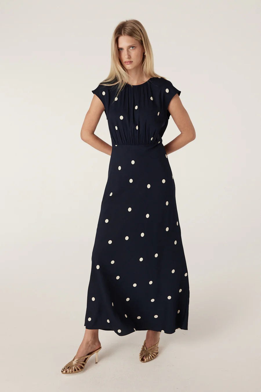 Cable Melbourne Muse Dress - Navy Spot - Shop 9