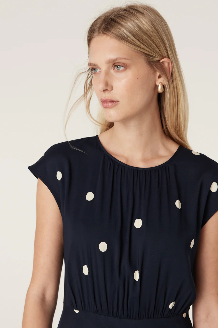 Cable Melbourne Muse Dress - Navy Spot - Shop 9