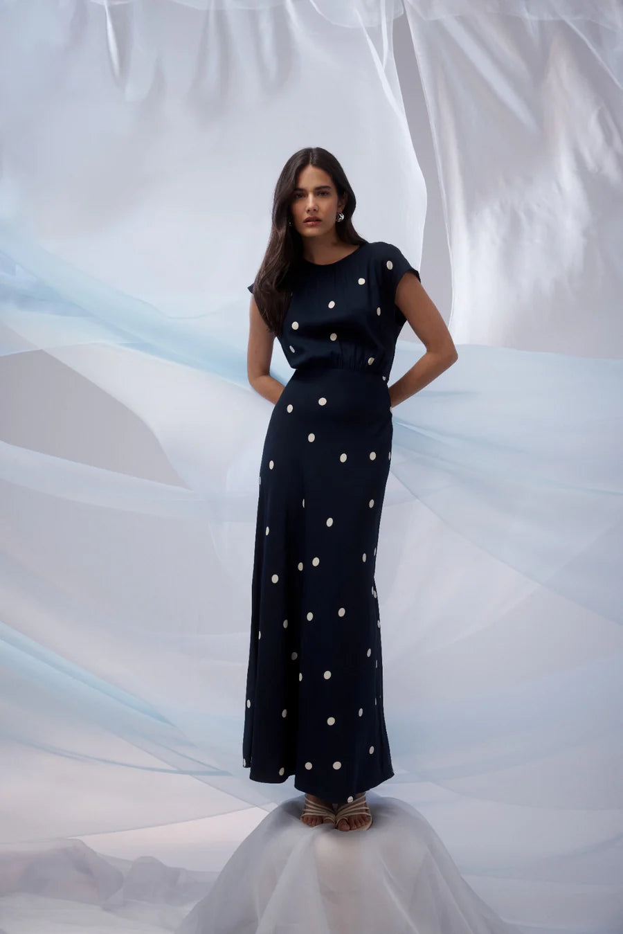 Cable Melbourne Muse Dress - Navy Spot - Shop 9