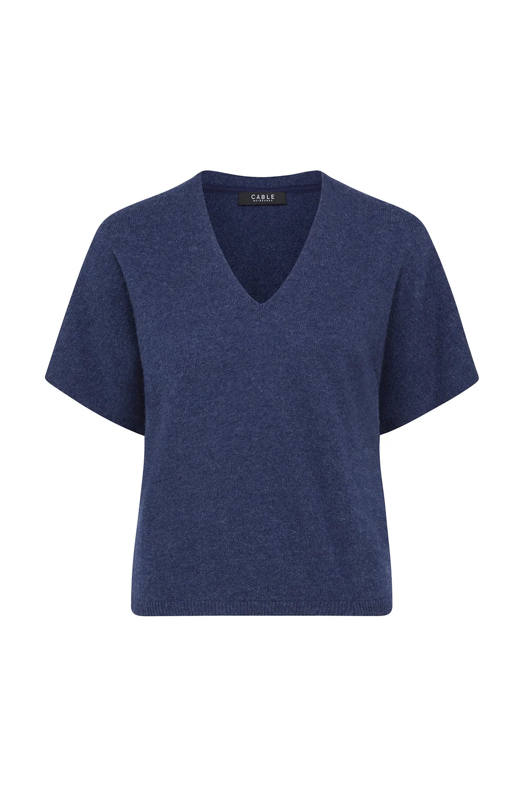Cable Melbourne Pure Cashmere Relaxed Top - Denim