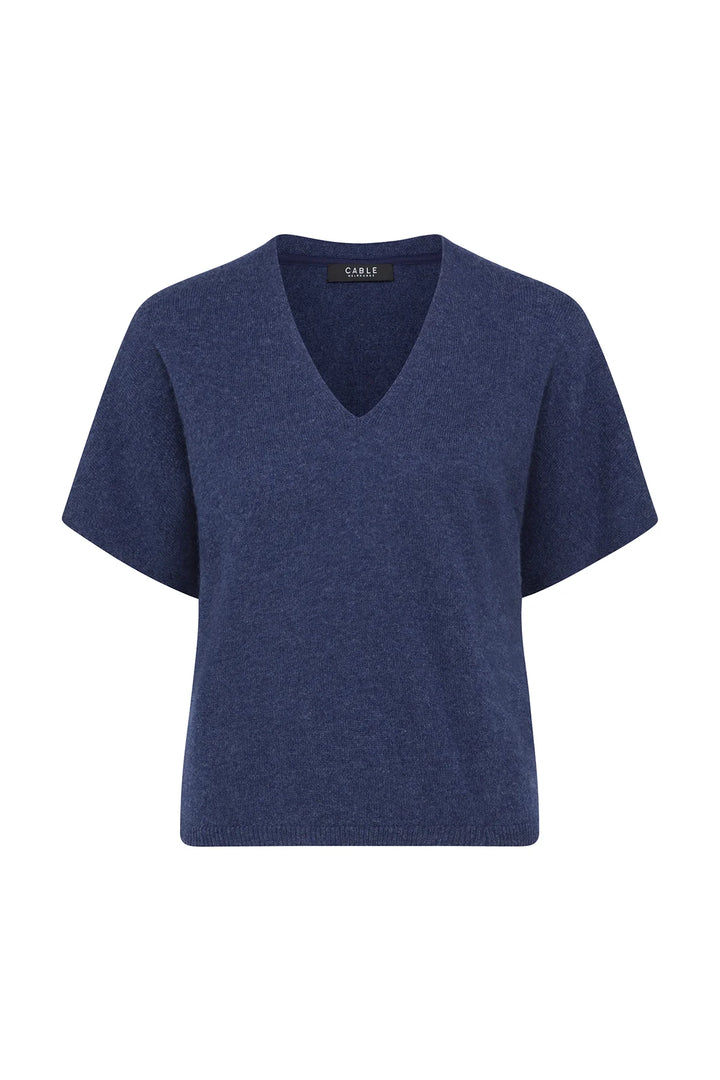 Cable Melbourne Pure Cashmere Relaxed Top - Denim