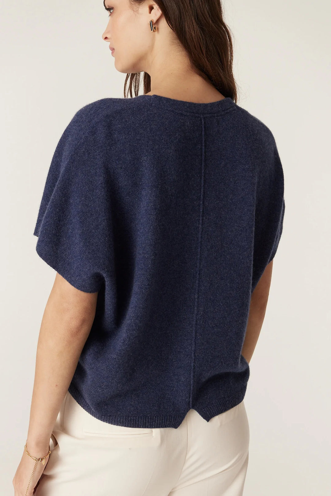 Cable Melbourne Pure Cashmere Relaxed Top - Denim