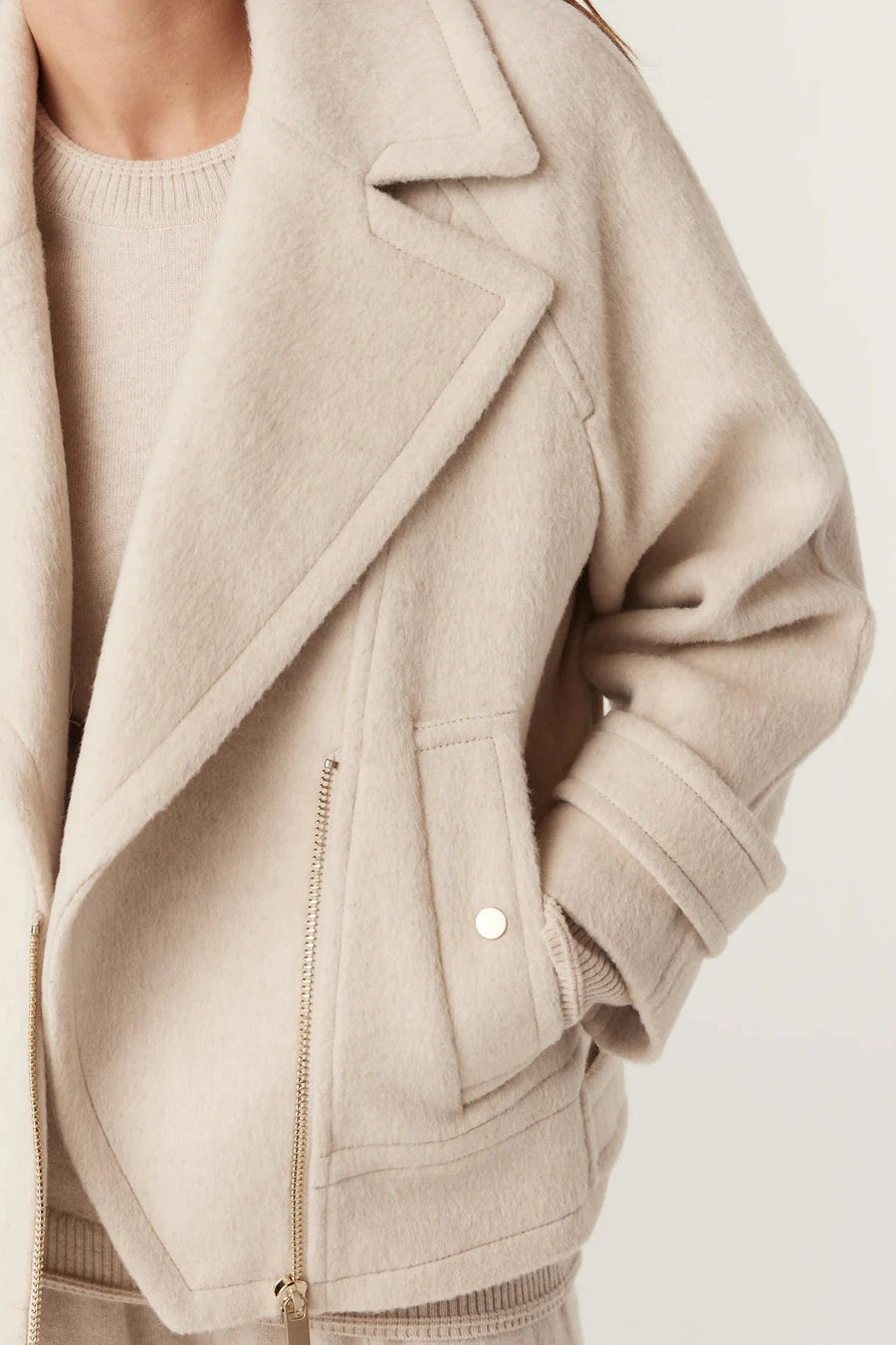 Cable Melbourne Roy Jacket - Oatmeal - Shop 9