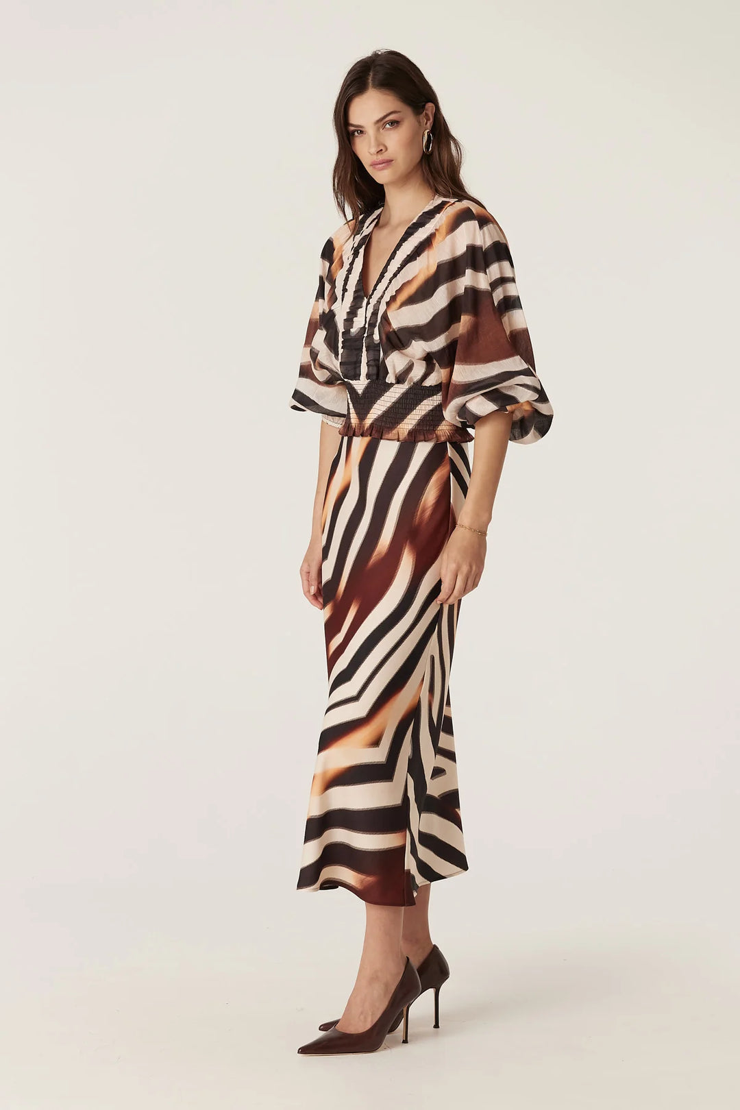 Cable Melbourne Sasha Blouse - Zebra Print