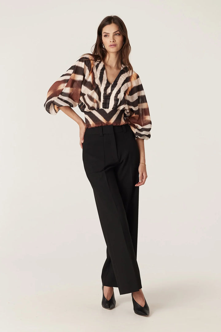 Cable Melbourne Sasha Blouse - Zebra Print
