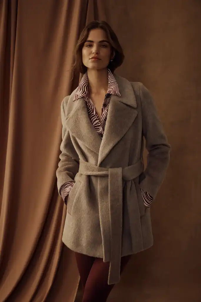 Cable Melbourne Sinclair Coat - Fawn - Shop 9