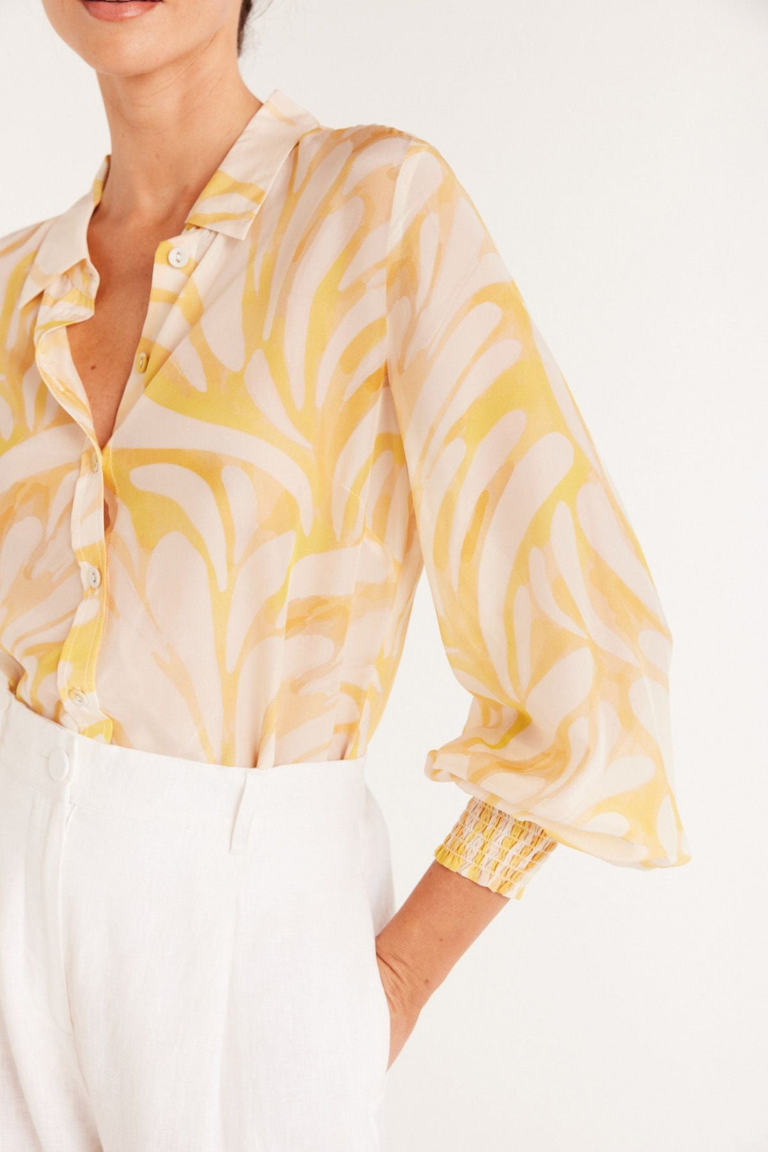 Cable Melbourne Sunray Blouse - Yellow - Shop 9