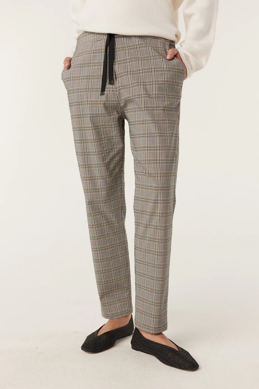 Cable Melbourne Zoe Check Jogger - Green check - Shop 9