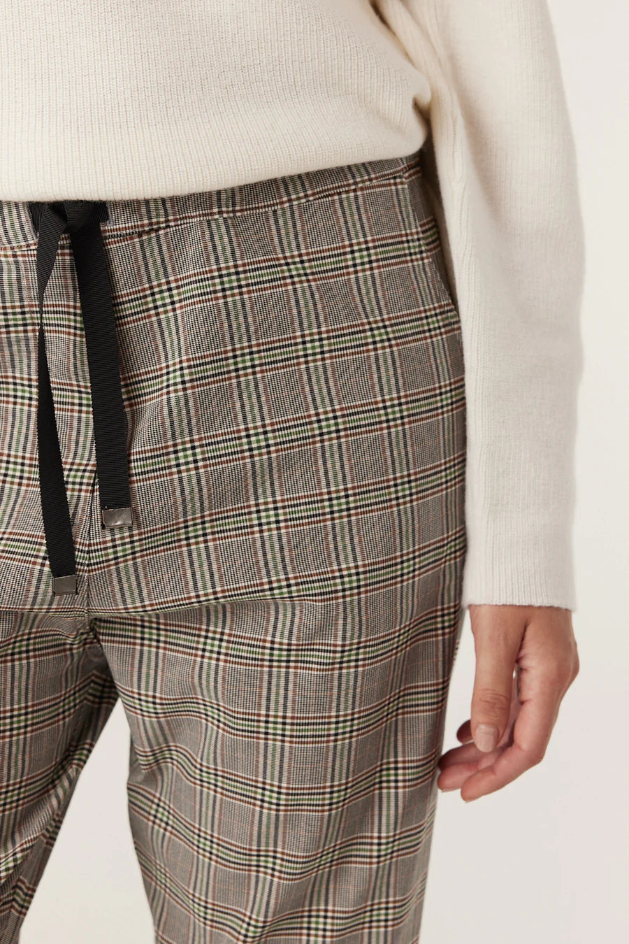 Cable Melbourne Zoe Check Jogger - Green check - Shop 9
