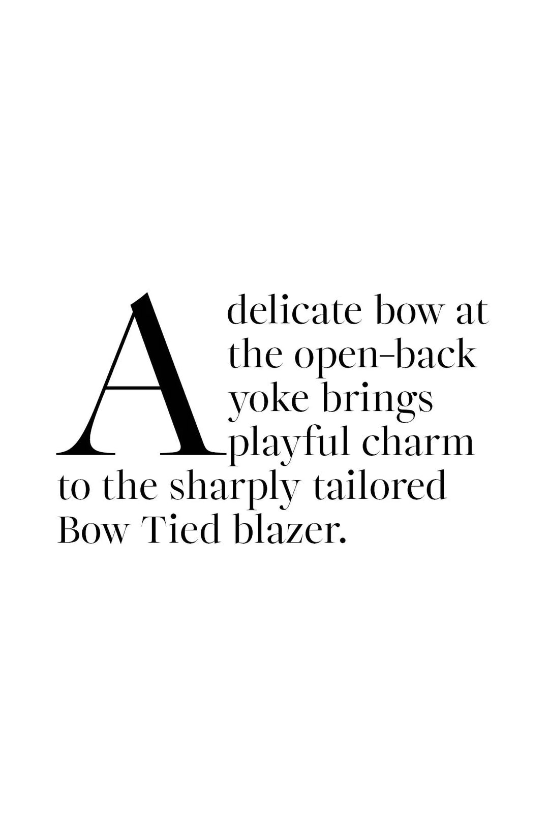 Coop Bow Tied Blazer - Shop 9