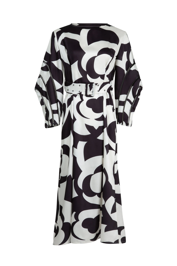 Coop Climbing The Ladder Dress - Black & Cream