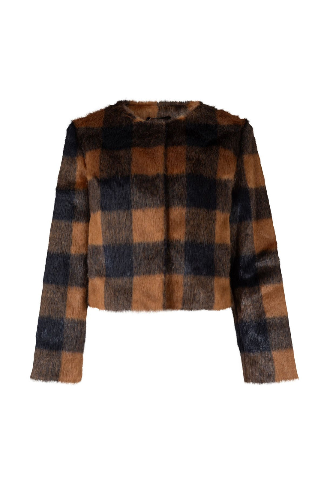 Coop Crazy Fur You Jacket - Navy Check - Shop 9