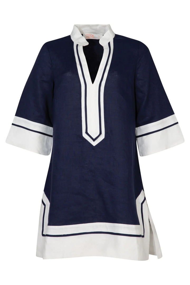 Coop Edge of Glory Tunic - Navy &amp; White - Shop 9