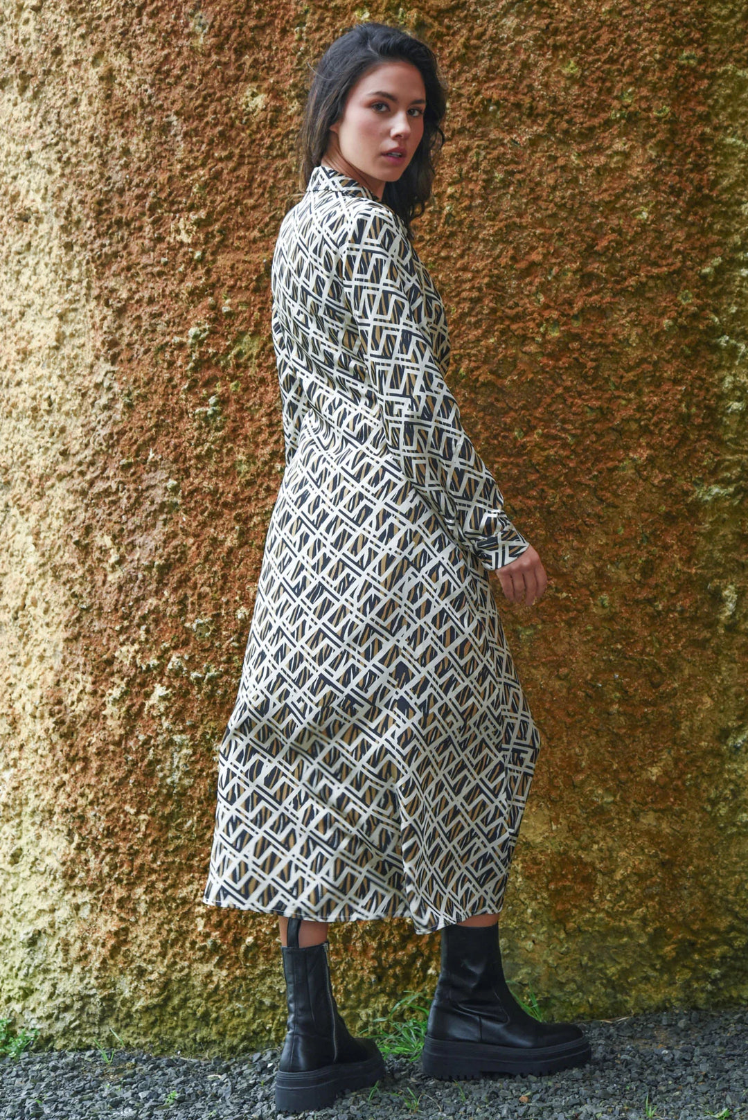 Coop Tied To The Wild Dress - Bronze - Shop 9