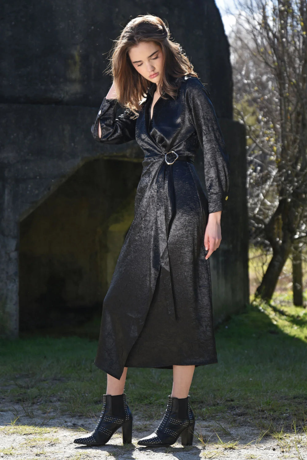 Coop Wrapt In You Dress - Black - Shop 9