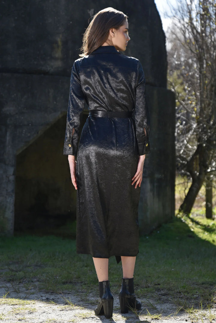 Coop Wrapt In You Dress - Black - Shop 9