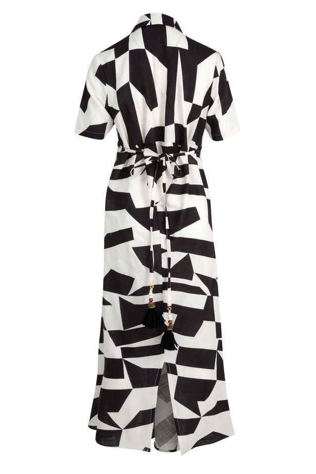 Cooper Good To Go Dress - Black GeoMetric - Shop 9