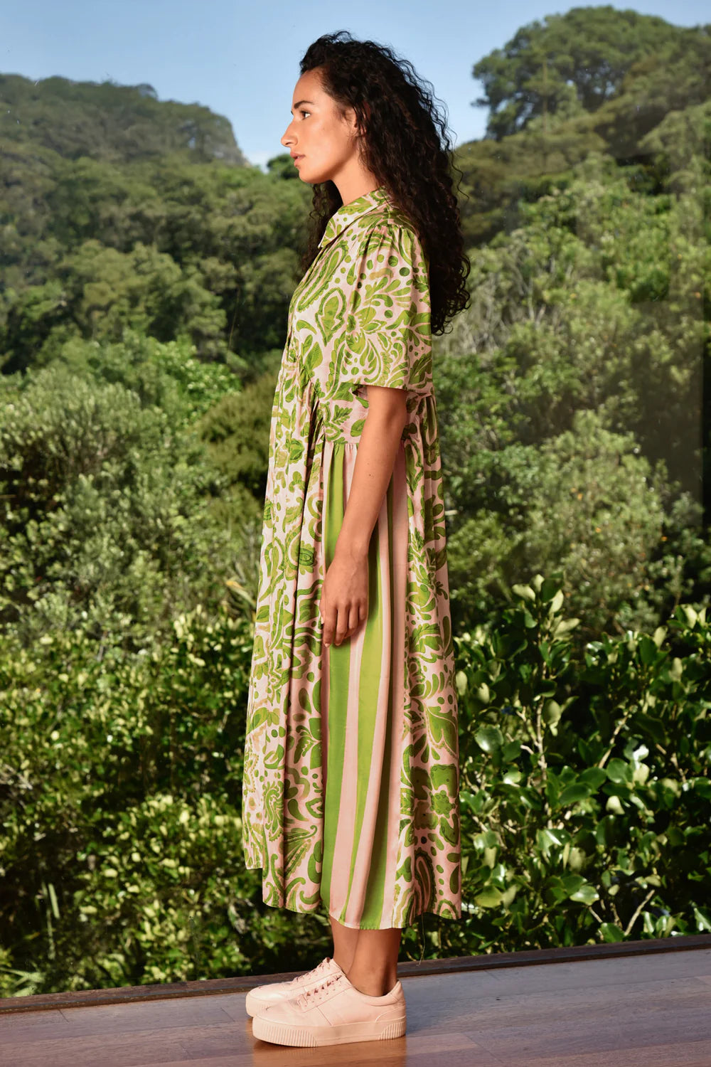 Cooper Made For Each Other Dress - Blush + Green Floral - Shop 9