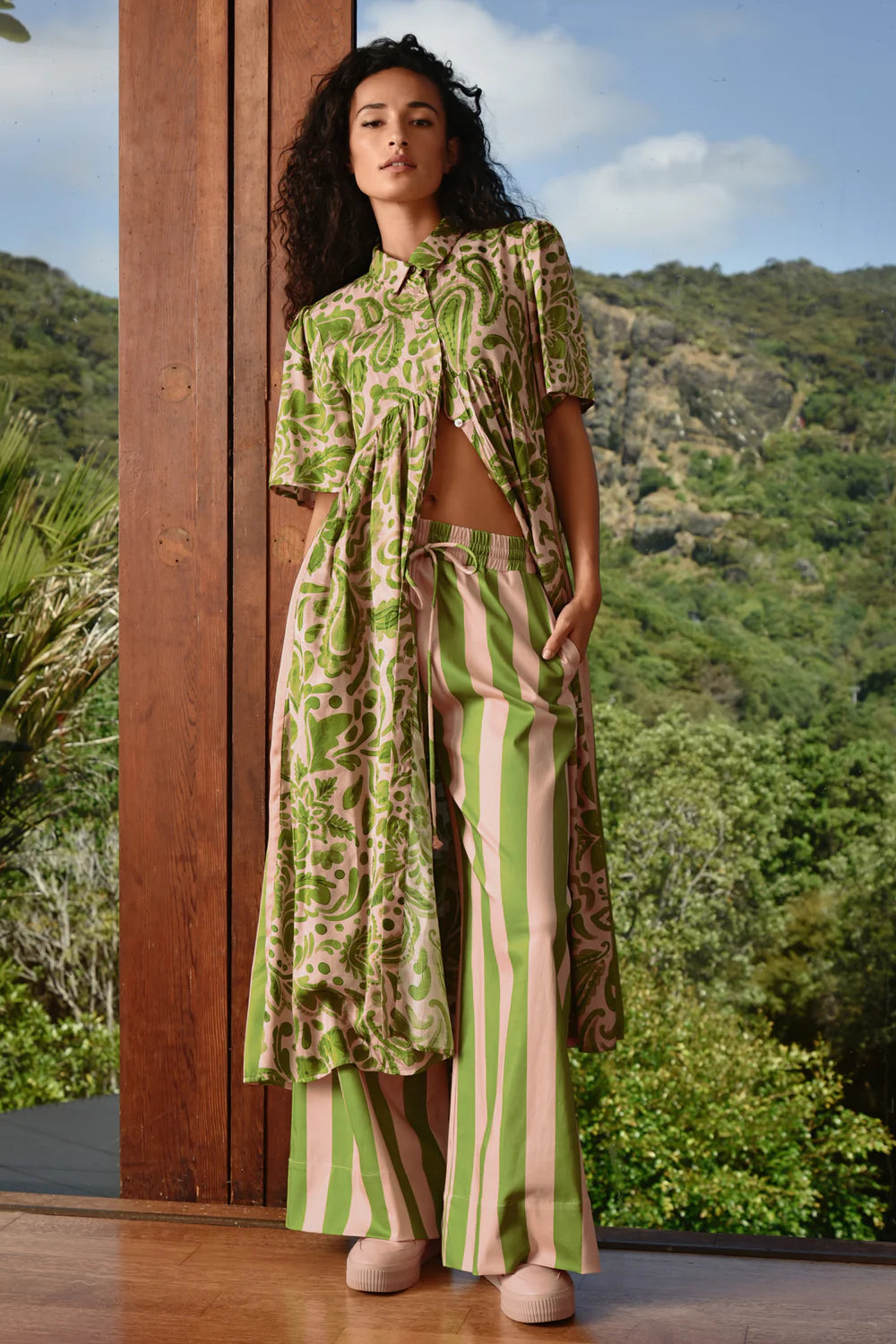 Cooper Made For Each Other Dress - Blush + Green Floral - Shop 9