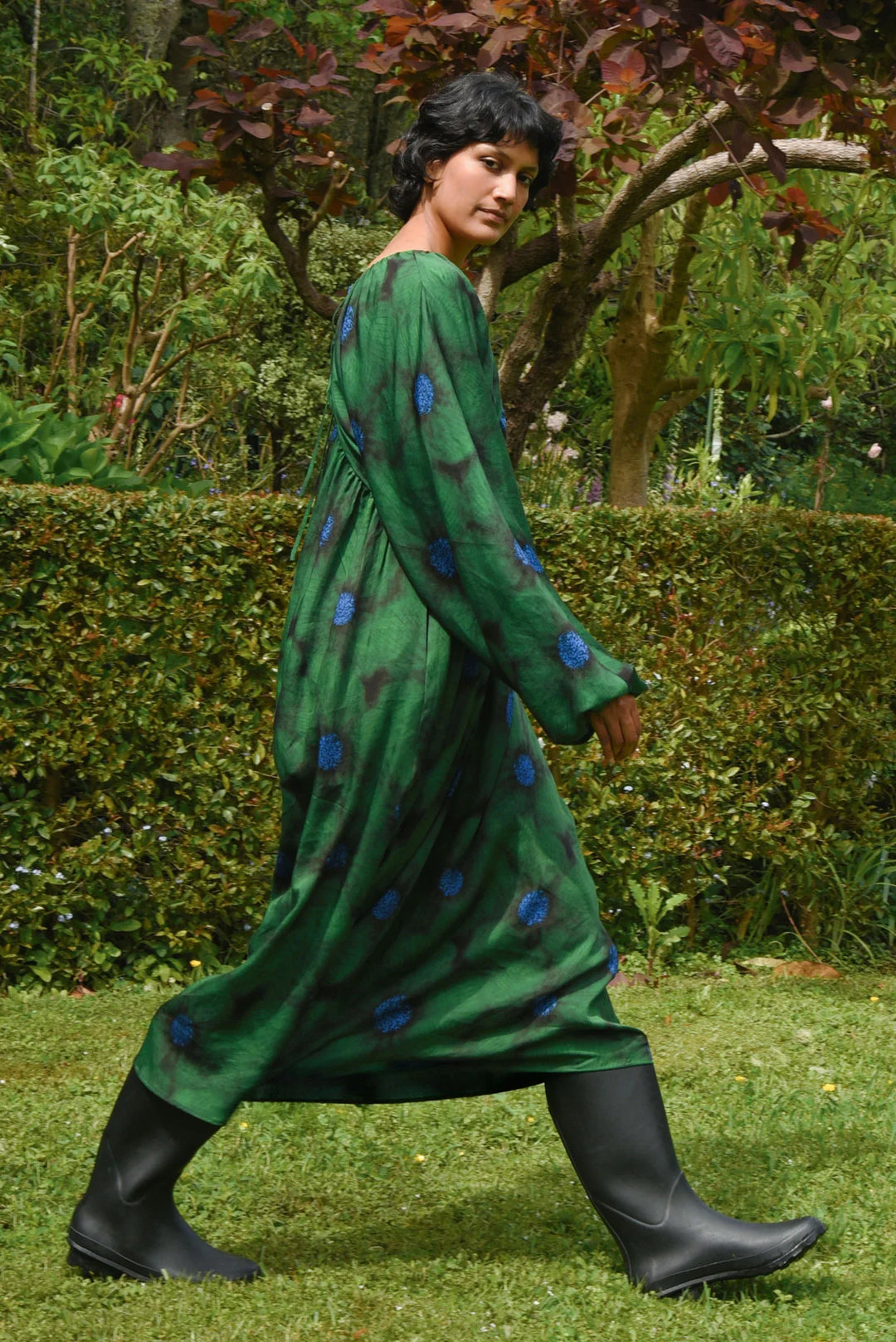 Cooper Pretty In Puff Dress - Green Floral (Pre-Order) - Shop 9