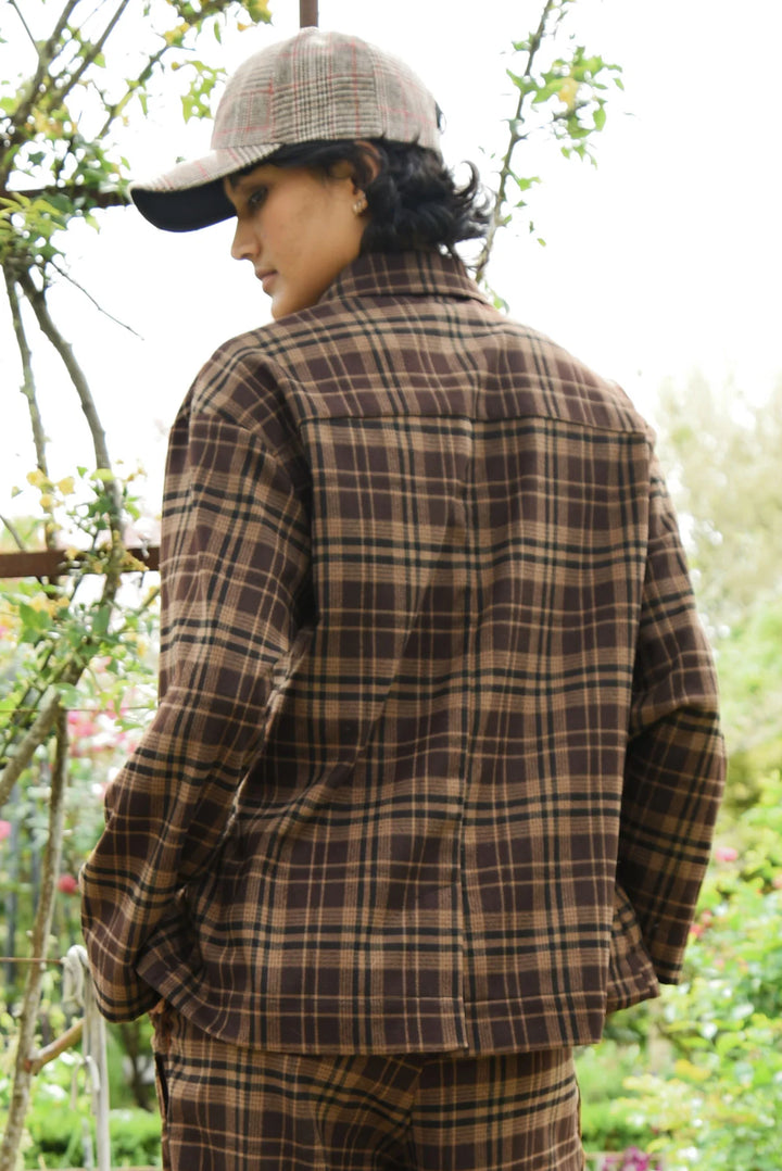 Cooper Shacket, Not Stirred Shirt - Chocolate Check - Shop 9