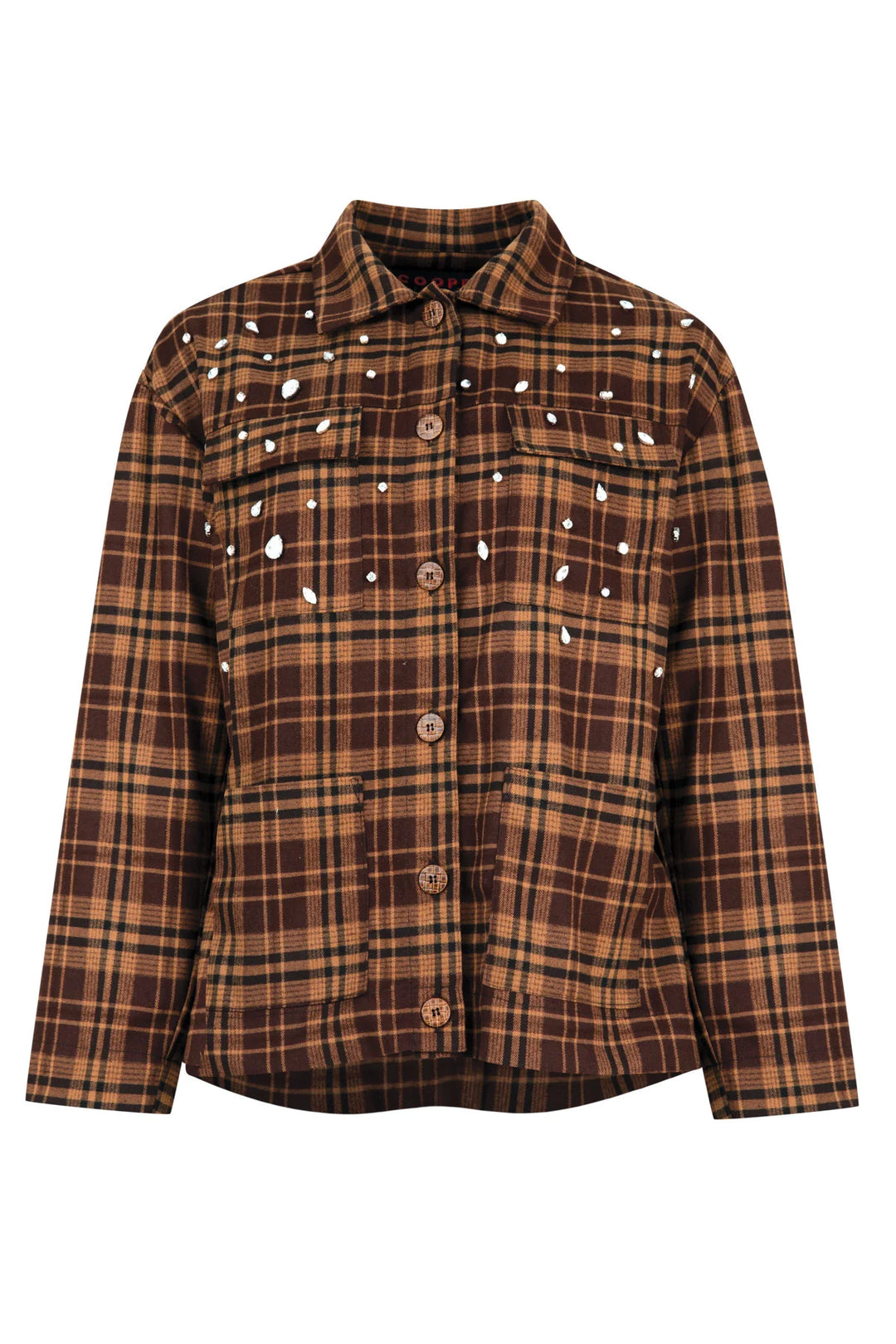 Cooper Shacket, Not Stirred Shirt - Chocolate Check - Shop 9