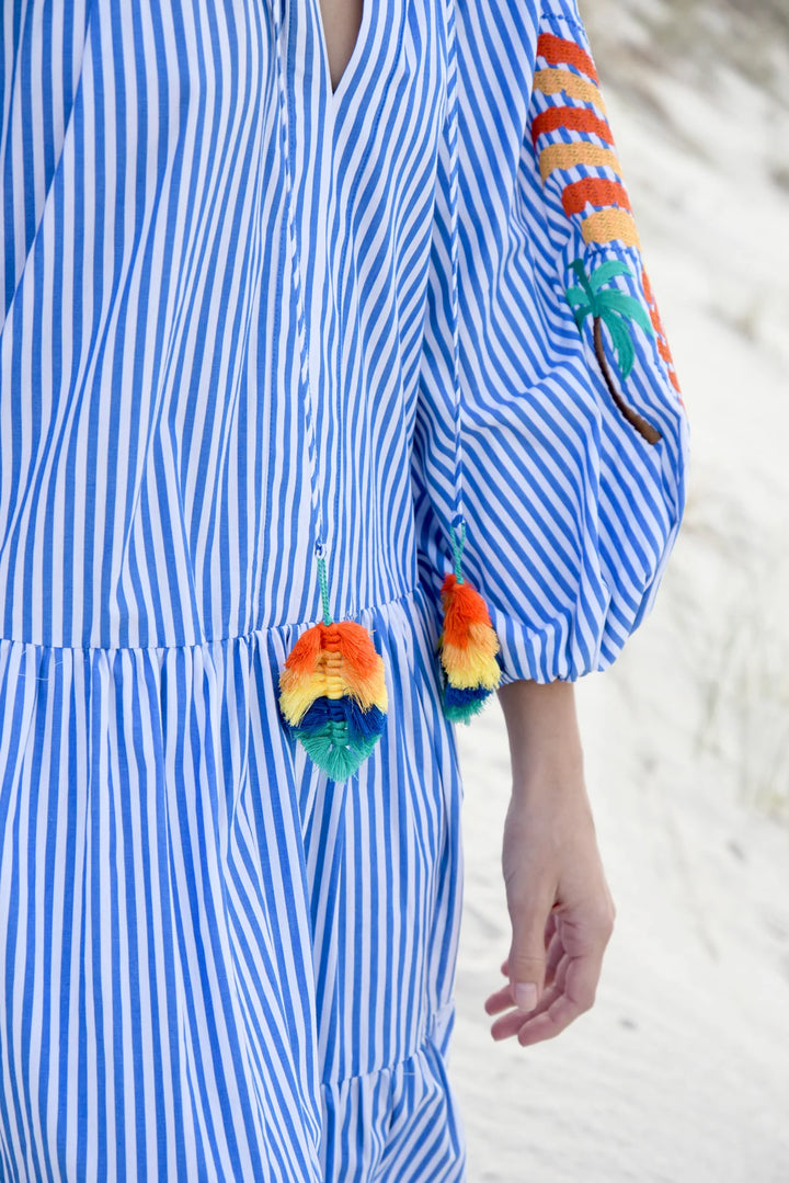 Cooper Speaking Volumes Dress - Blue Stripe - Shop 9