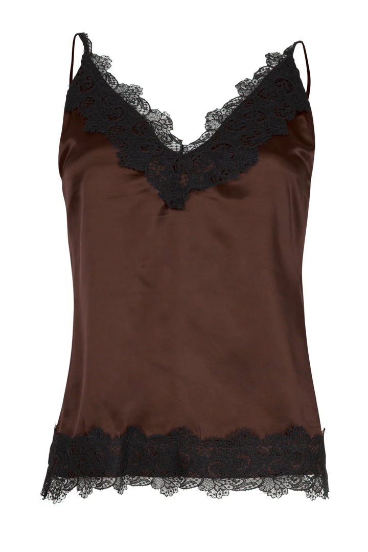 Cooper Treble Lace Camisole - Chocolate - Shop 9
