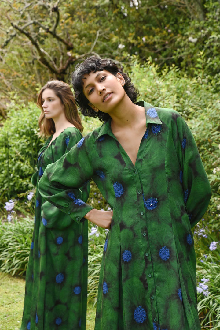 Cooper Winterful Dress - Green Floral (Pre-Order) - Shop 9